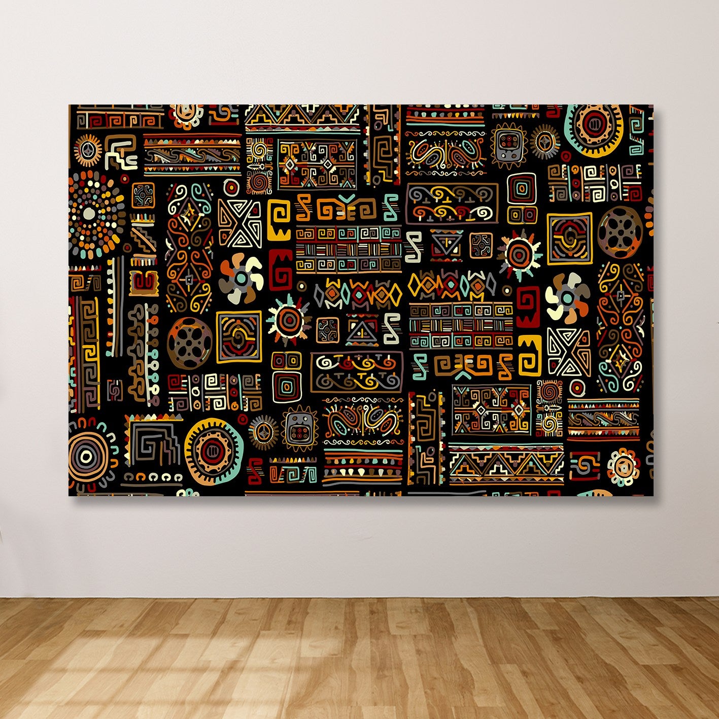 Quadro Decorativo em Tela 100% Canvas, Multicolorido, 100x140 cm, Moldura de Madeira (3-4 cm) – DEV6724