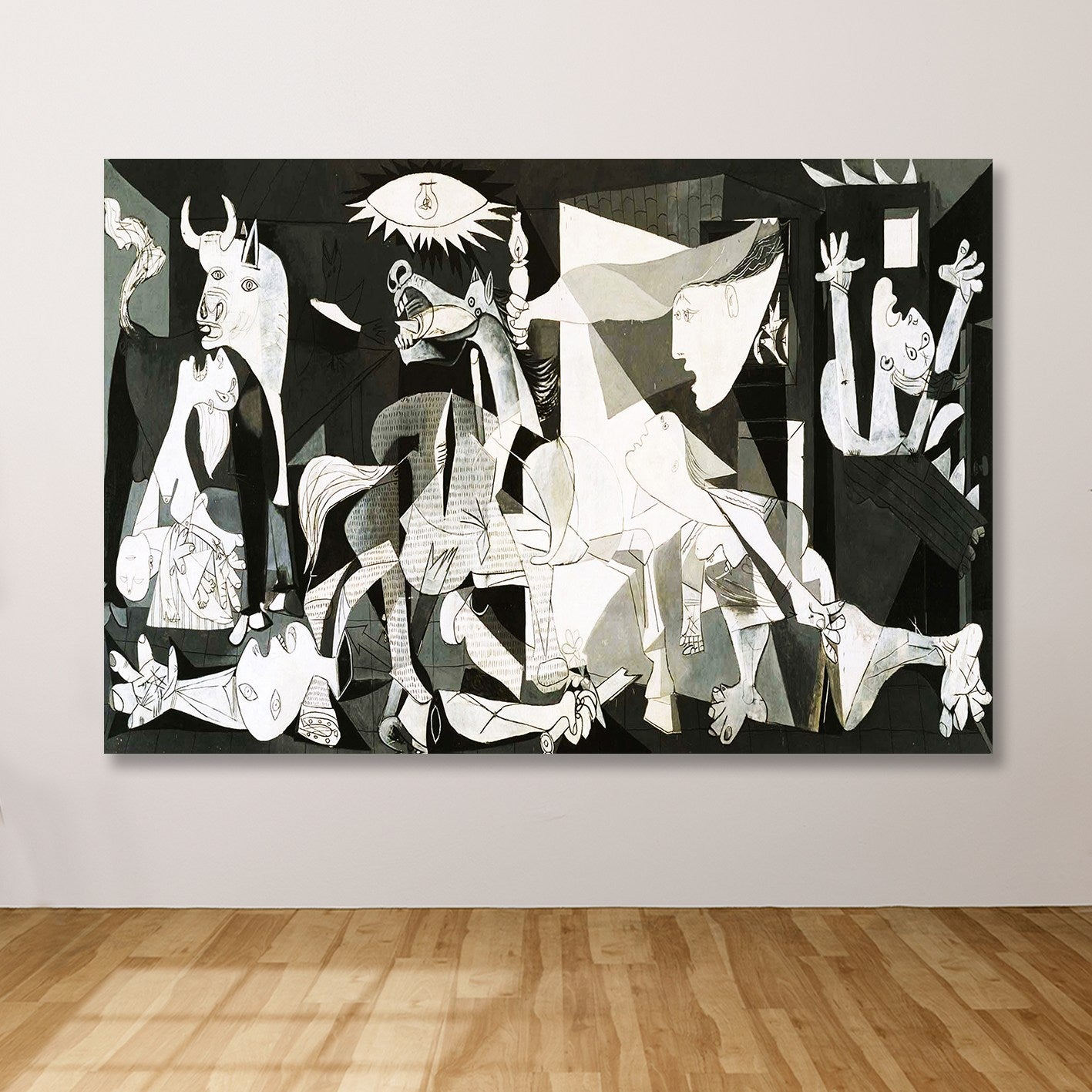 Quadro Decorativo em Tela Multicolor 100x140 cm, 100% Canvas, Moldura de Madeira 3–4 cm | 205DNT2705