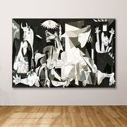 Quadro Decorativo em Tela Multicolor 100x140 cm, 100% Canvas, Moldura de Madeira 3–4 cm | 205DNT2705