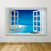 Quadro em Tela Decorativa Multicolor com Moldura de Madeira (3–4 cm) 100x140 cm – DEVFTR1013