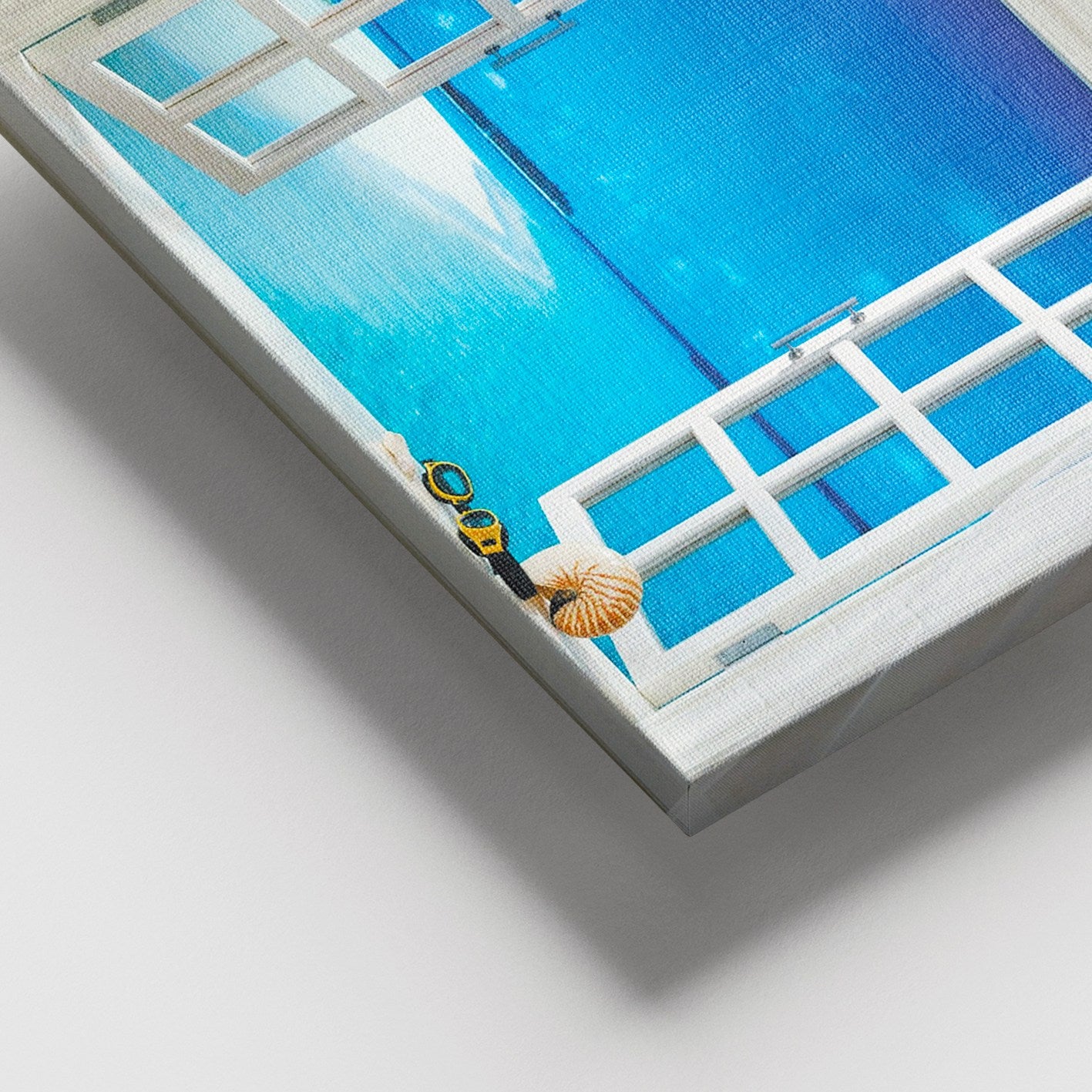 Quadro em Tela Decorativa Multicolor com Moldura de Madeira (3–4 cm) 100x140 cm – DEVFTR1013