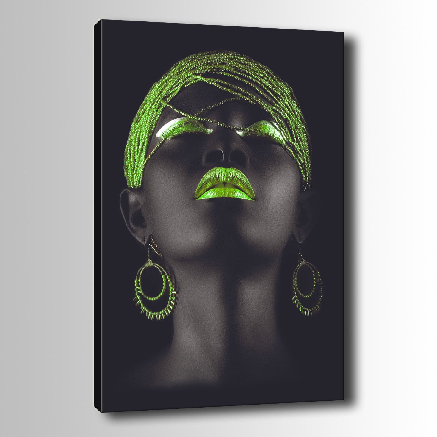 Quadro Decorativo em Tela 100% Canvas Multicolor 100x140 cm com Moldura de Madeira (3–4 cm)