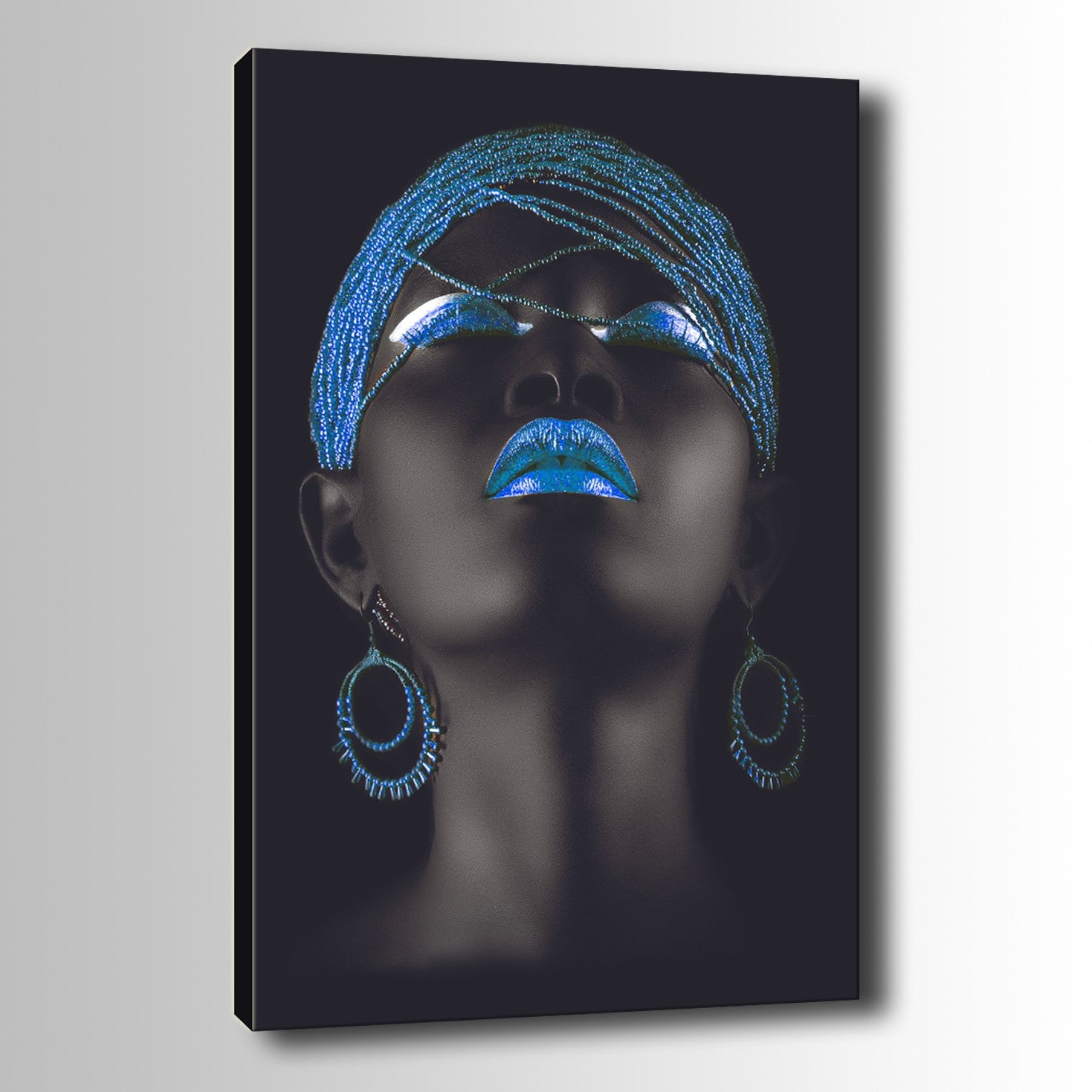 Quadro Decorativo em Tela (Canvas) 100x140 cm com Moldura de Madeira – Multicolor