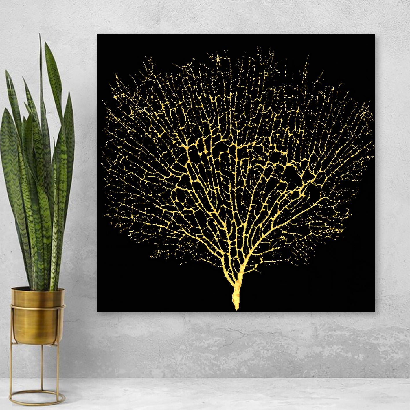 Quadro Decorativo em Tela Multicolor 140x140 cm com Moldura de Madeira (3–4 cm) – DEV10700-140140