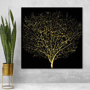 Quadro Decorativo em Tela Multicolor 140x140 cm com Moldura de Madeira (3–4 cm) – DEV10700-140140