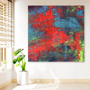 Quadro em Tela (100% Canvas) Multicolor 140x140 cm com Moldura de Madeira (3–4 cm) - DEV10695-140140