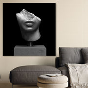 Quadro Decorativo em Tela 100% Multicolor com Moldura de Madeira (3–4 cm), 140 x 140 cm