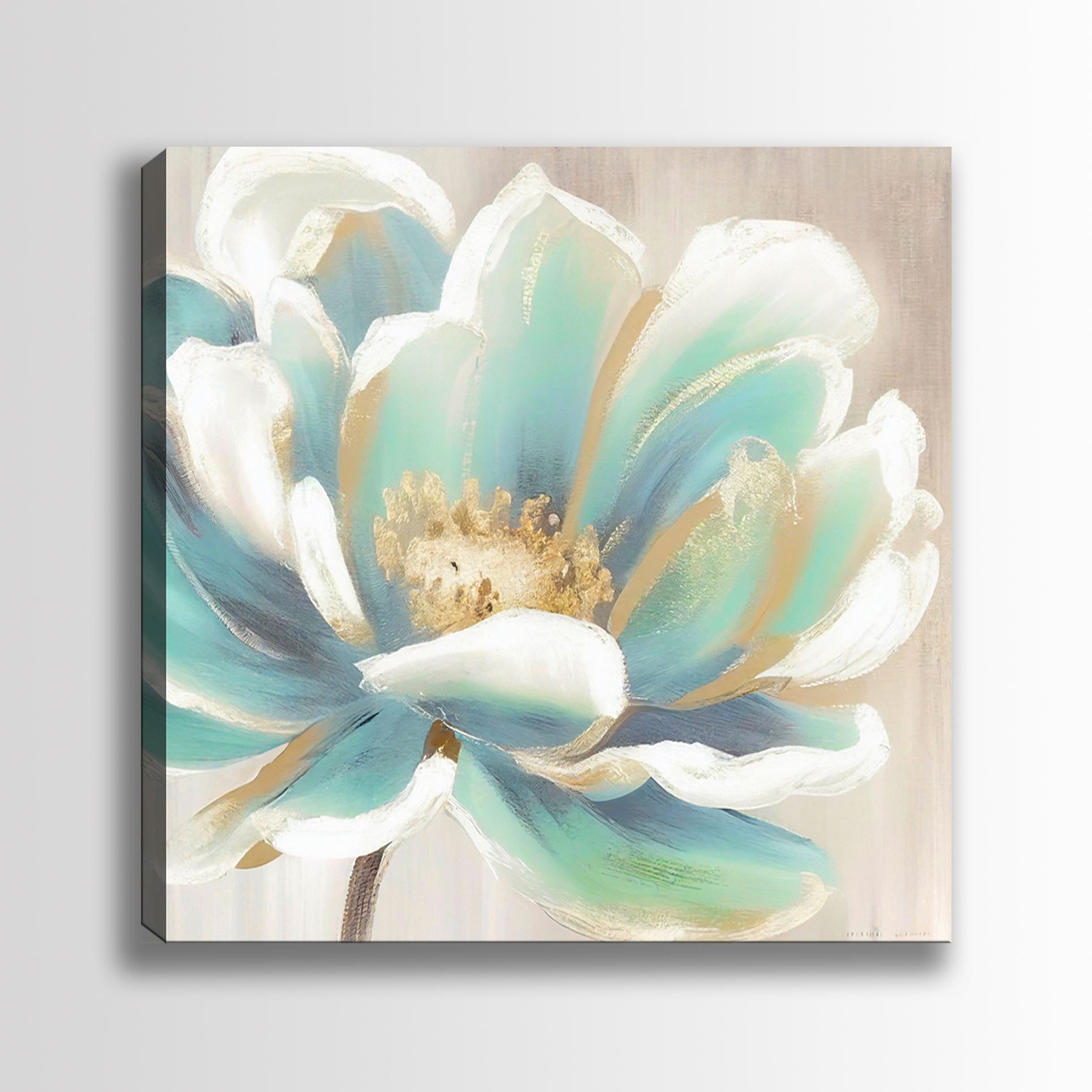 Quadro em Tela Decorativa Multicolor 140x140 cm | 100% Canvas, Moldura de Madeira 3–4 cm