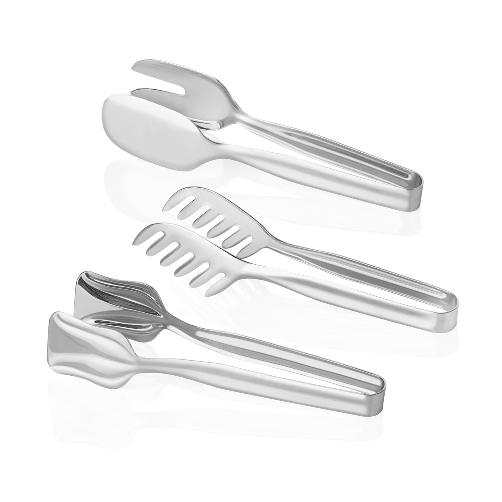 Conjunto de Serviço – 20 x 4 cm, 21 x 6 cm – Cromado – Aço Inoxidável