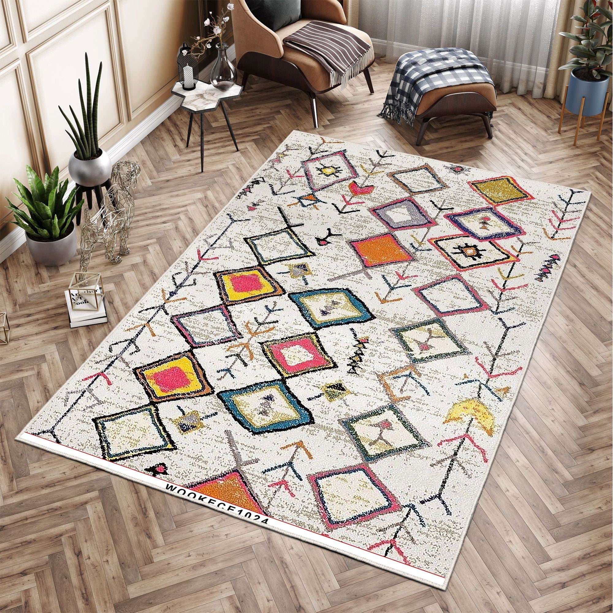 Carpete ecológica – 80 x 150 cm – 100% poliéster