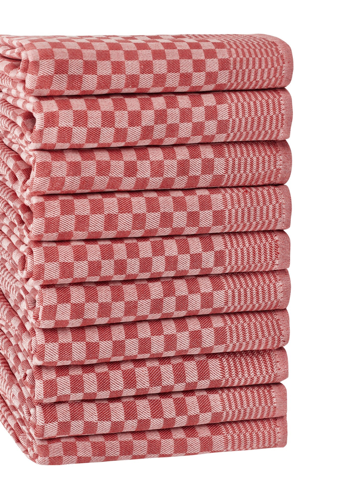 Conjunto de toalhas de cozinha – 40 x 60 cm – Vermelho – Algodão e Poliester