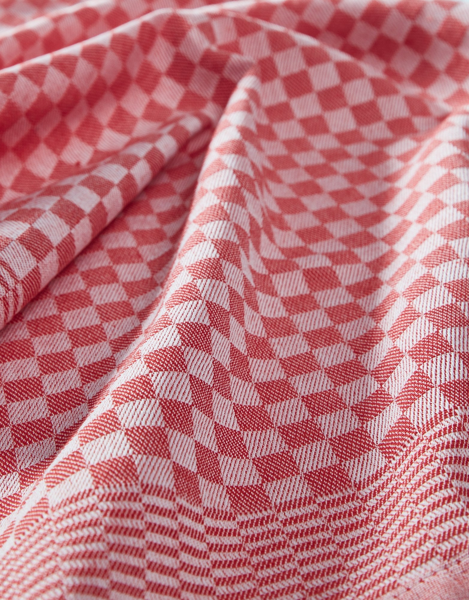 Conjunto de toalhas de cozinha – 40 x 60 cm – Vermelho – Algodão e Poliester