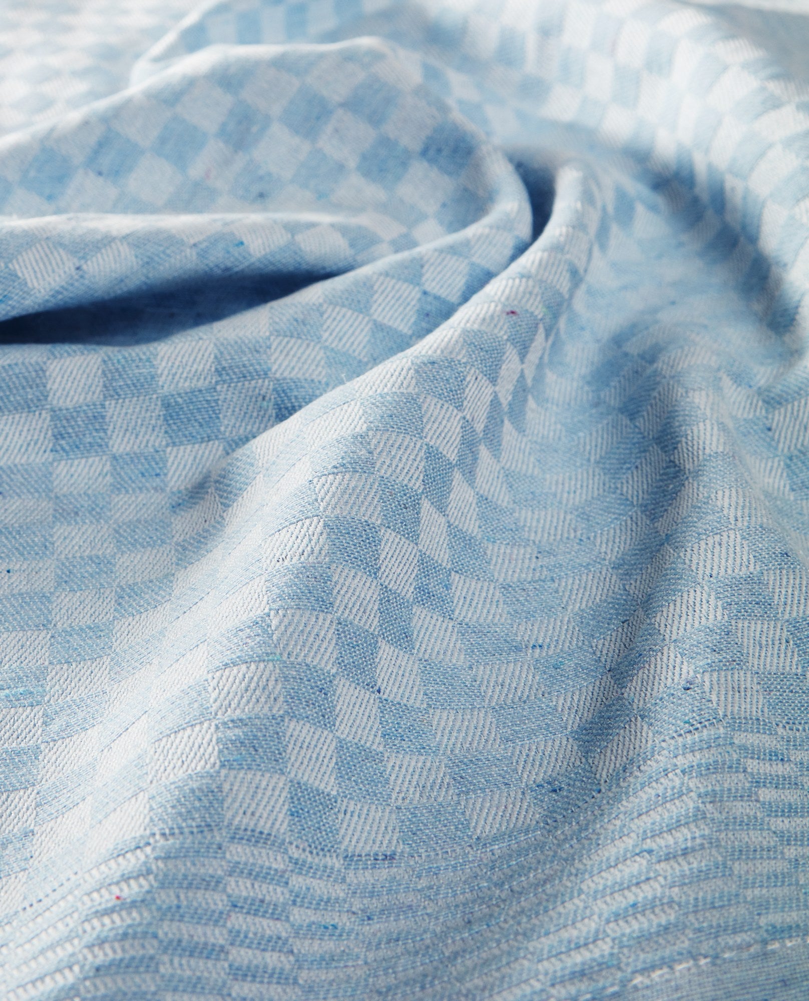 Conjunto de toalhas de cozinha – 40 x 60 cm – Azul claro – 80% algodão / 20% poliéster