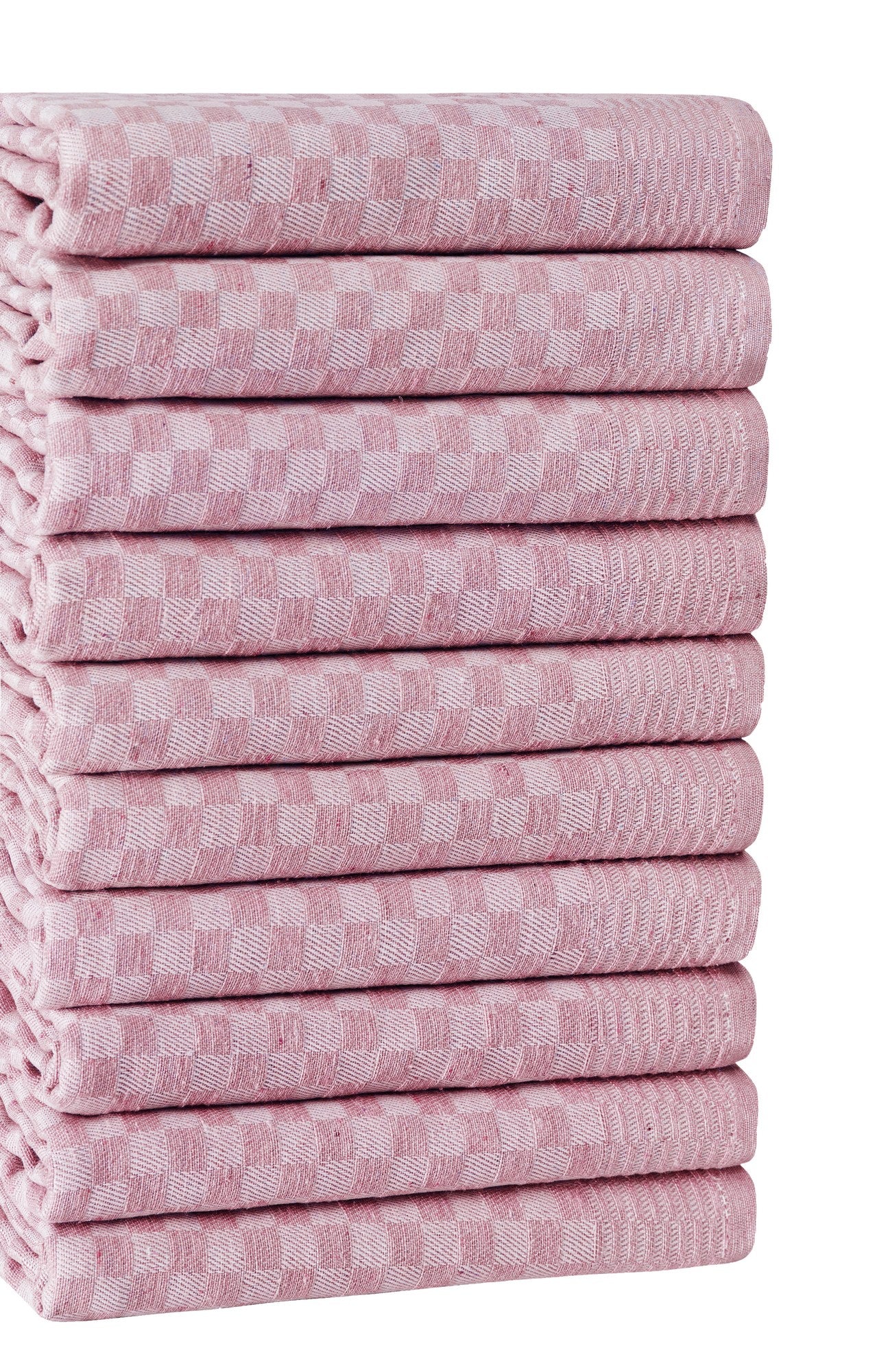 Conjunto de panos de cozinha – 40 x 60 cm – Rosa – Mistura de algodão e poliéster