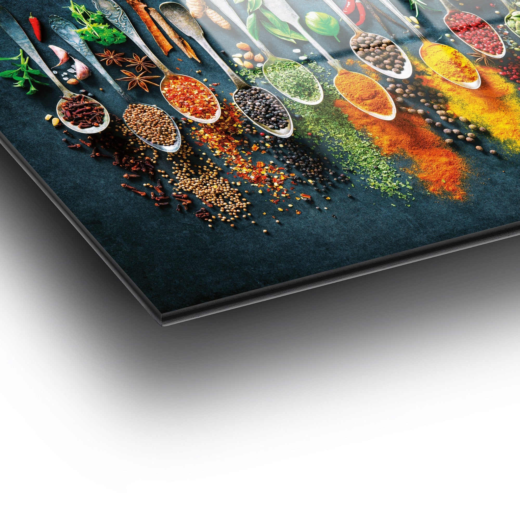 Pintura elegante em vidro temperado, 46 x 72 cm, 100% vidro temperado (4 mm) | Arte de parede deslumbrante para decoração moderna, perfeita para casa e escritório