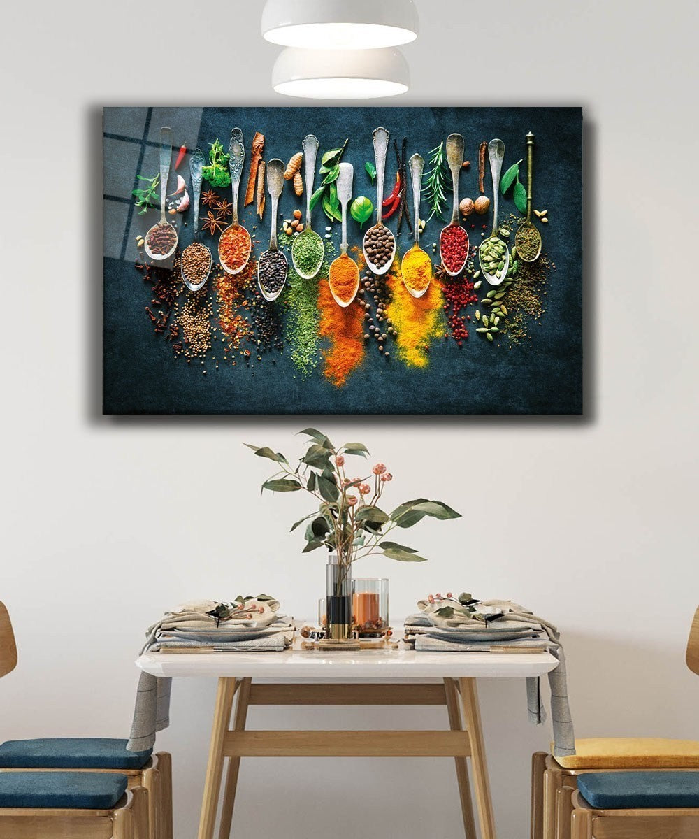 Pintura elegante em vidro temperado, 46 x 72 cm, 100% vidro temperado (4 mm) | Arte de parede deslumbrante para decoração moderna, perfeita para casa e escritório