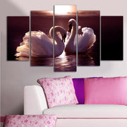 Conjunto de Quadros Decorativos em MDF 100% (5 Peças, 3 mm) Multicolor — 110 x 60 cm