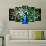 Quadro Decorativo em MDF Multicolorido – Conjunto de 5 Peças (Total 110x60 cm, 3 mm) – 5PMDF-16