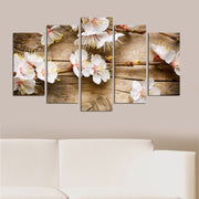 Pinturas Decorativas Elegantes em MDF (5 Peças), 100% MDF, 3 mm de Espessura | Tamanhos: 20x60 cm, 20x50 cm, 20x40 cm | Tamanho Total: 110x60 cm | Perfeito para Decoração de Casa