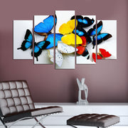 Pinturas Decorativas Elegantes em MDF (5 Peças), 100% MDF, 3 mm de Espessura | Tamanhos: 20x60 cm, 20x50 cm, 20x40 cm | Tamanho Total: 110x60 cm | Perfeito para Decoração de Casa