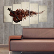 Quadro Decorativo em MDF (Conjunto de 5 Peças) Multicolor, 110 x 60 cm, 3 mm – 5PMDF-39