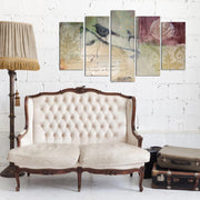 Conjunto de Quadros Decorativos em MDF Multicolorido (5 Peças) – 110 x 60 cm, 3 mm