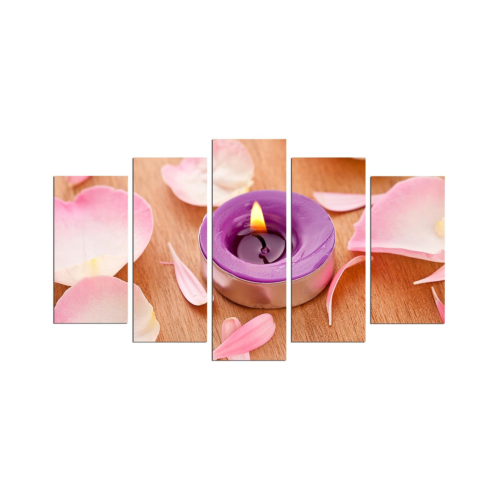 Quadro Decorativo em MDF (5 Peças) Multicolor – 110x60 cm, Espessura 3 mm