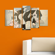 Conjunto de 5 Quadros Decorativos em MDF Multicolor – 110 x 60 cm (3 mm)