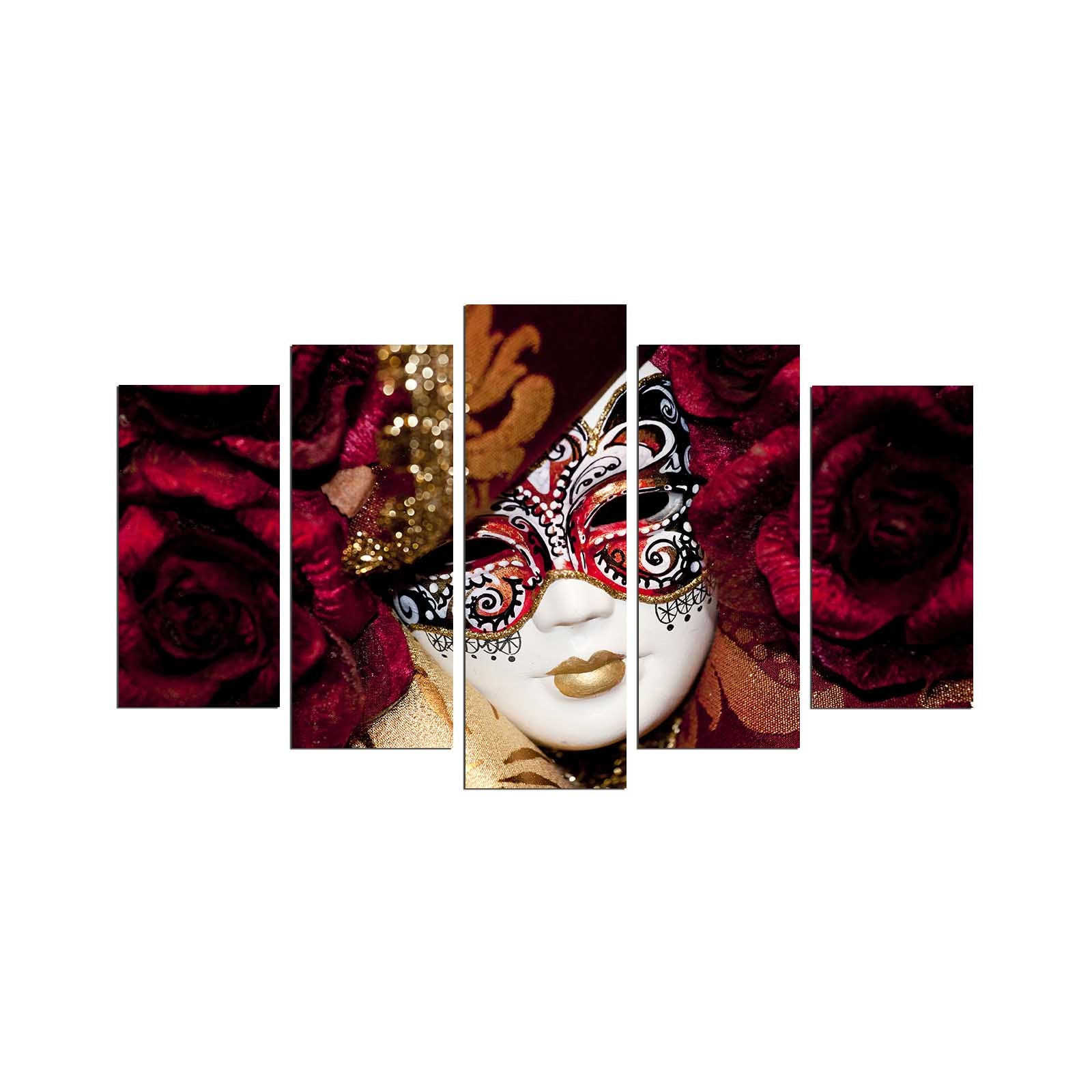 Quadro Decorativo em MDF Multicolor – Conjunto 5 Peças (110x60 cm, 3 mm) | 5PMDF-58