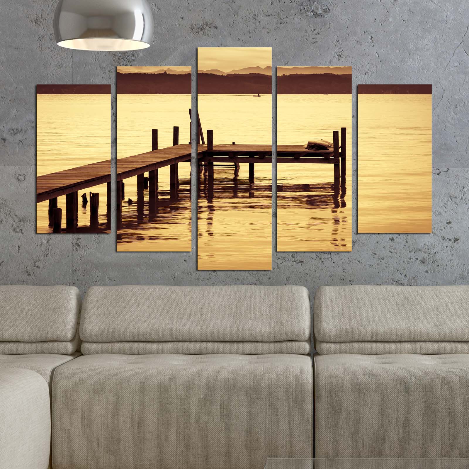 Quadro Decorativo em MDF – Conjunto 5 Peças Multicolor 110x60 cm (3 mm) | 5PMDF-60
