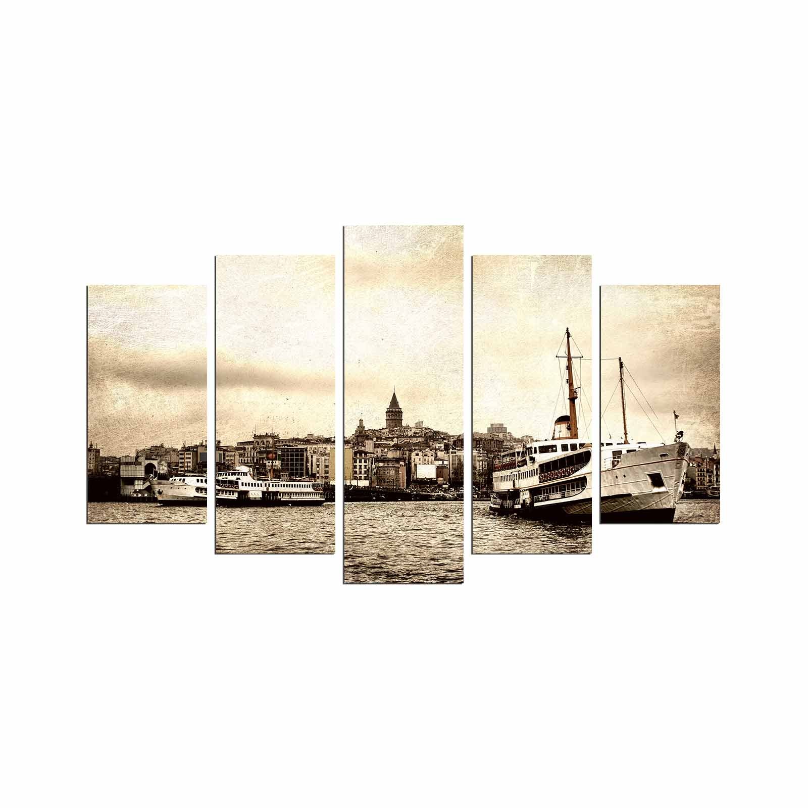 Quadro Decorativo em MDF (5 Peças) Multicolor 110x60 cm – 5PMDF-62