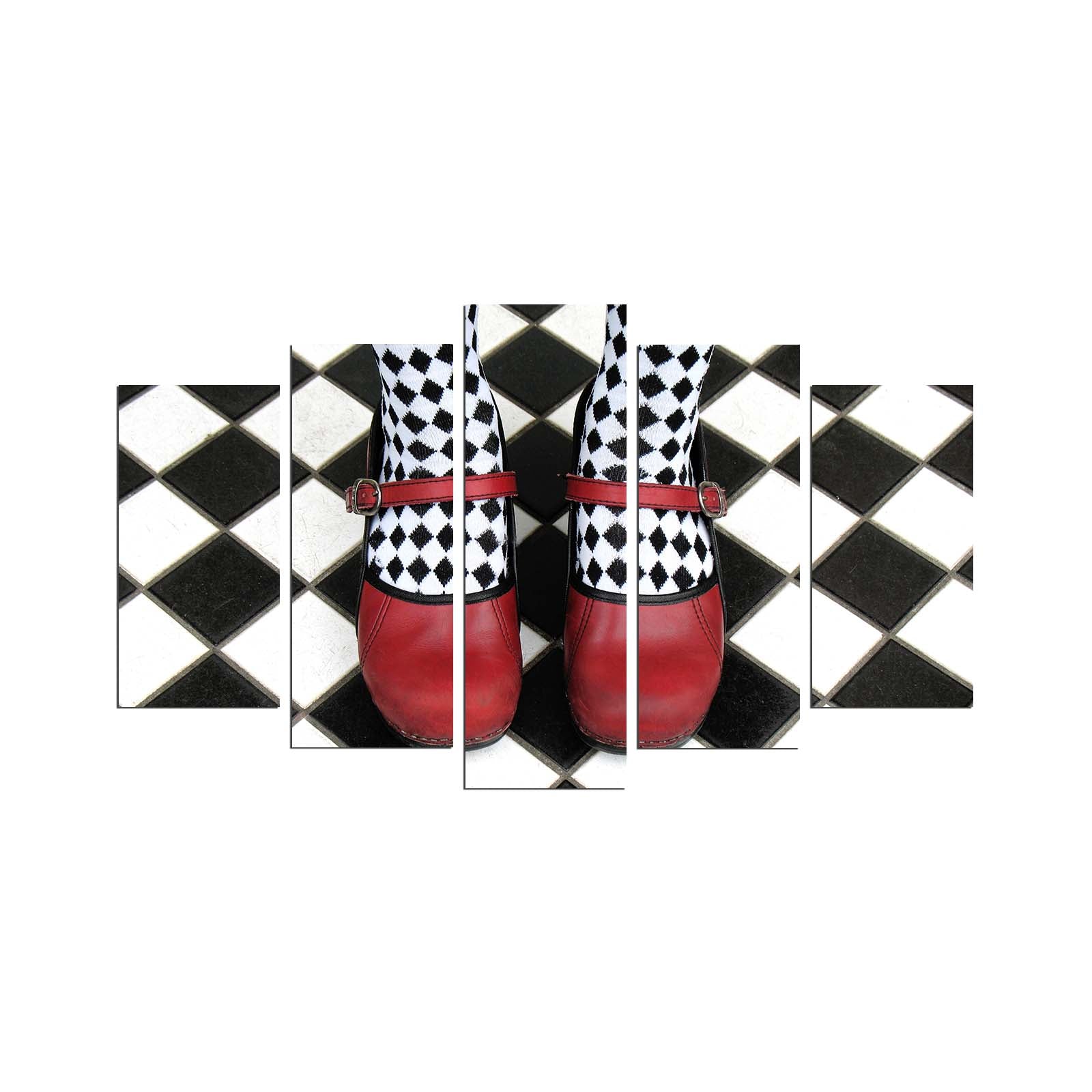 Conjunto de Quadros Decorativos em MDF Multicolor (5 Peças) – 110 x 60 cm, 3 mm – 5PMDF-66