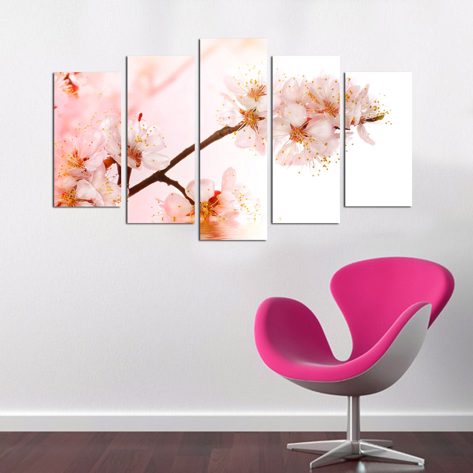 Conjunto de Quadros Decorativos em MDF (5 Peças) Multicolor – 110 x 60 cm – MDF 3 mm – Modelo 5PMDF-71