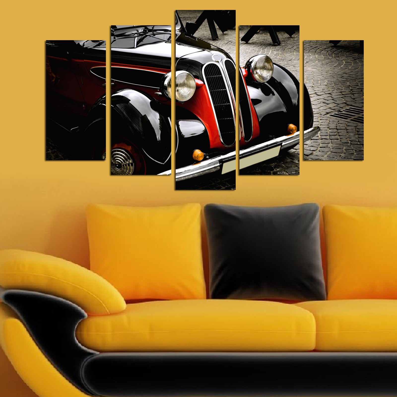 Quadro Decorativo em MDF 5 Peças Multicolor 110x60 cm | 3 mm | 5PMDF-72