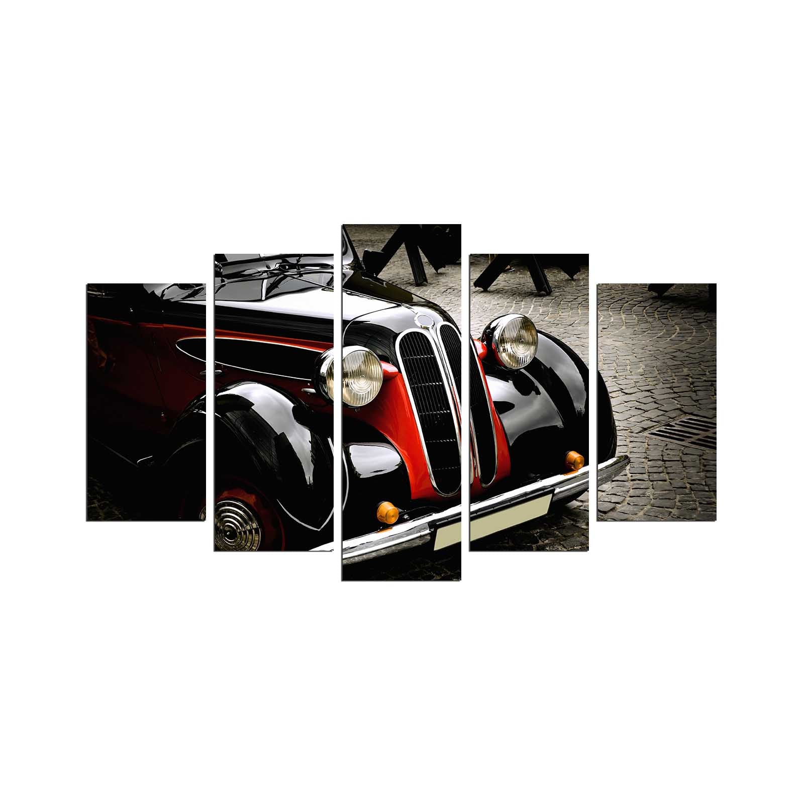 Quadro Decorativo em MDF 5 Peças Multicolor 110x60 cm | 3 mm | 5PMDF-72