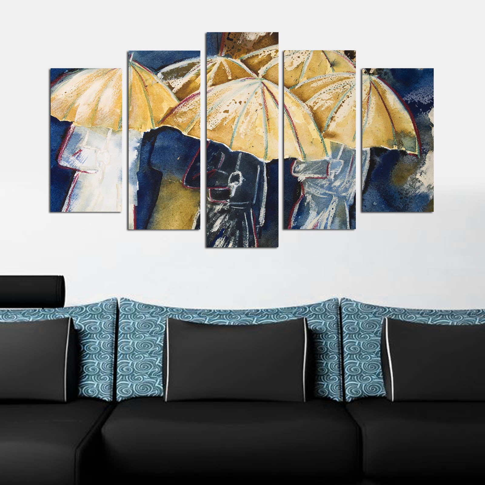 Quadro Decorativo em MDF (5 Peças) Multicolor 110 x 60 cm, 3 mm – Modelo 5PMDF-74