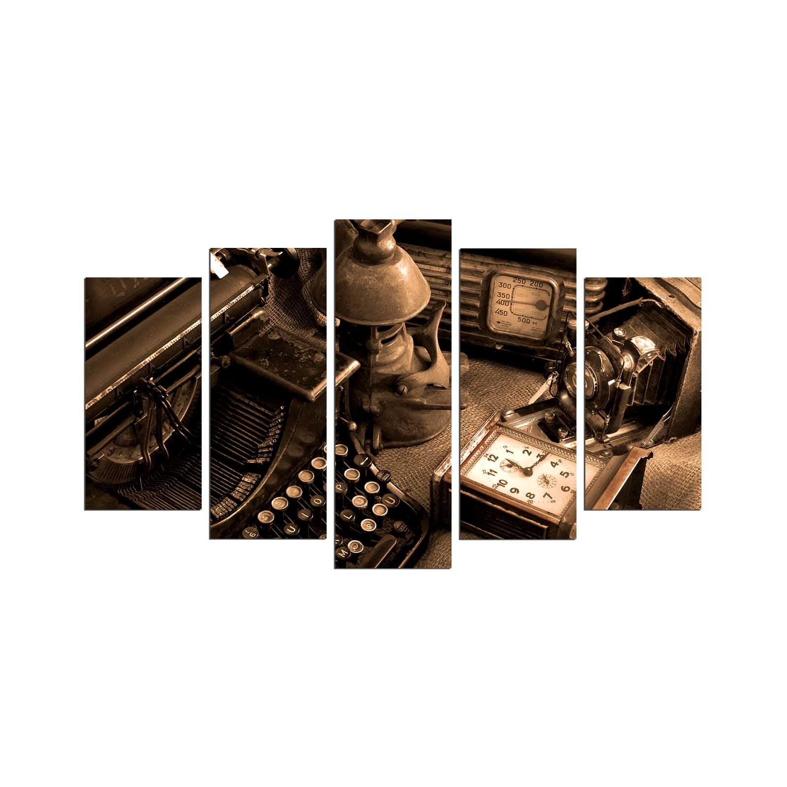 Conjunto de Quadros Decorativos em MDF (5 Peças), Multicor, 110x60 cm – 5PMDF-75