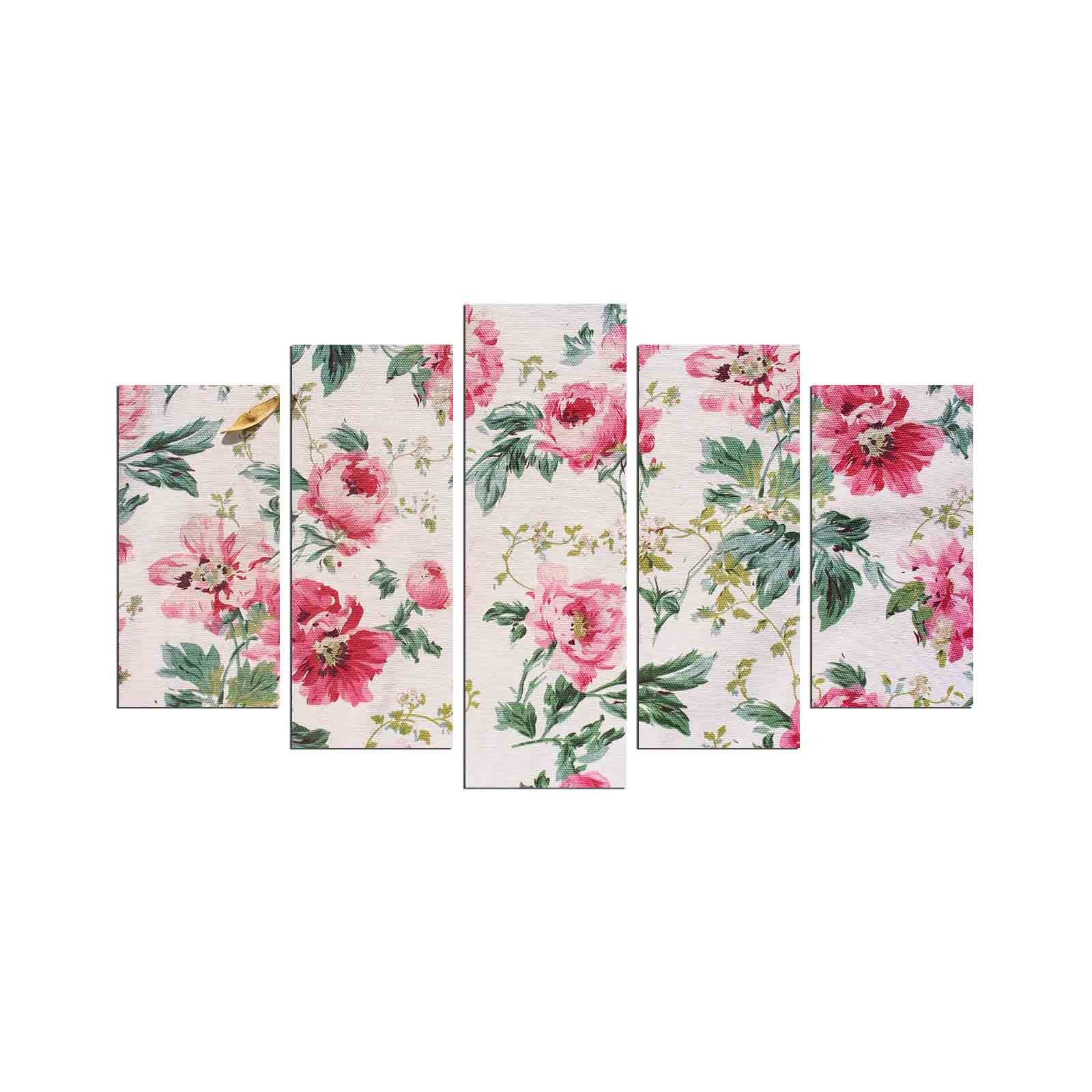 Quadro Decorativo em MDF Multicor 5 Peças 110x60 cm, 3 mm – 5PMDF-76