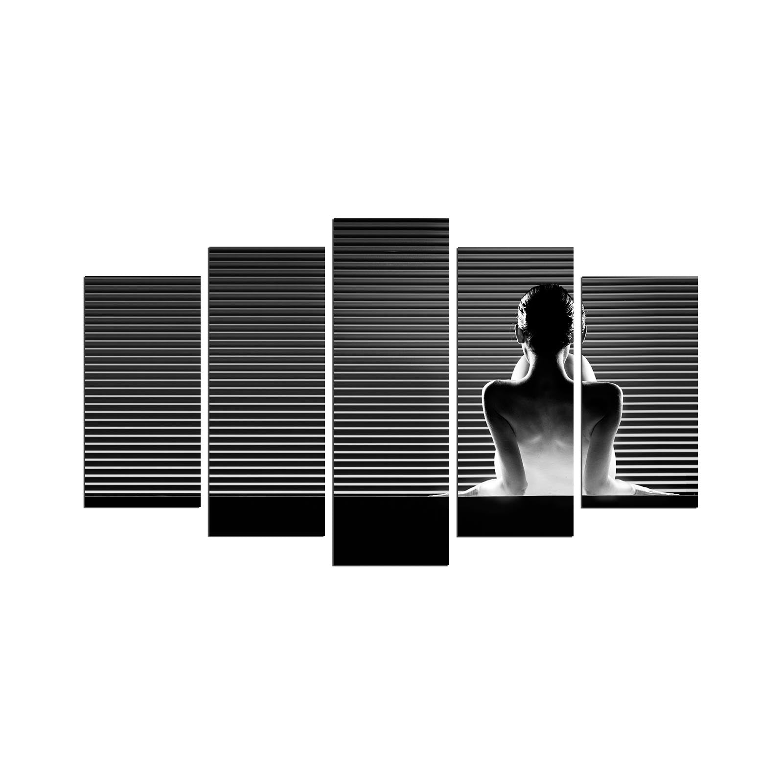 Quadro Decorativo em MDF (5 Peças) Multicolor – 110x60 cm, 3 mm | 5PMDF-77