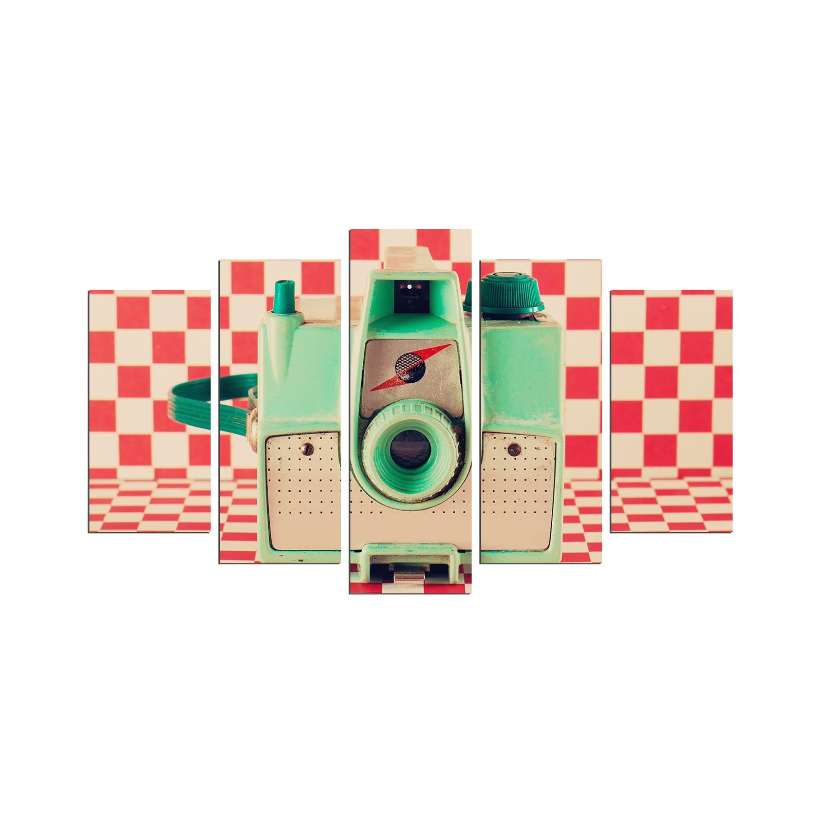 Quadro Decorativo em MDF Multicolor (Conjunto de 5) 110x60 cm – Espessura 3 mm