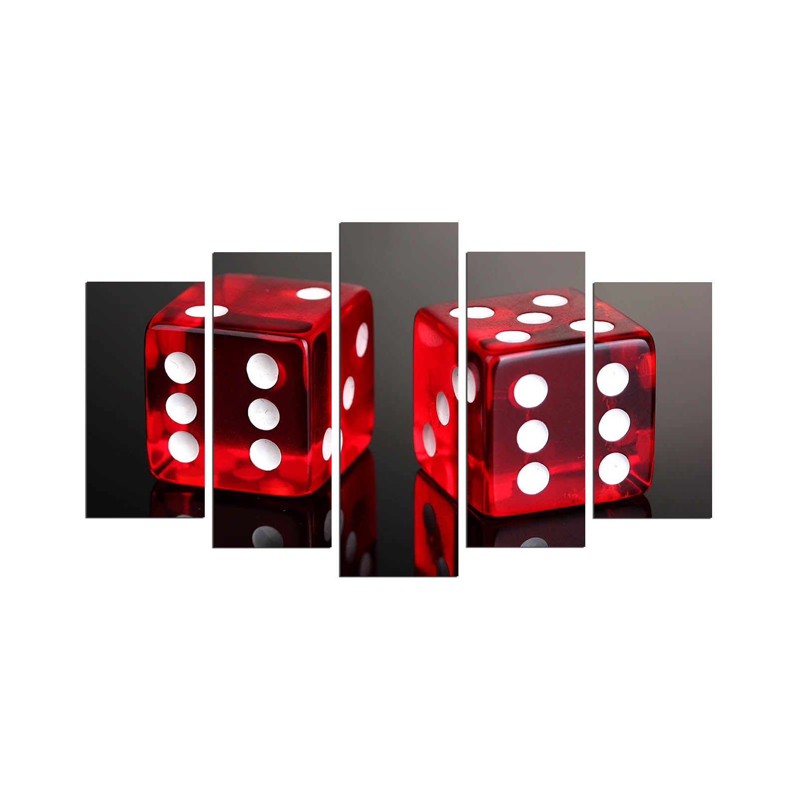 Quadro Decorativo em MDF Multicolor – Conjunto 5 Peças, 100% MDF 3 mm, 110x60 cm | 5PMDF-87