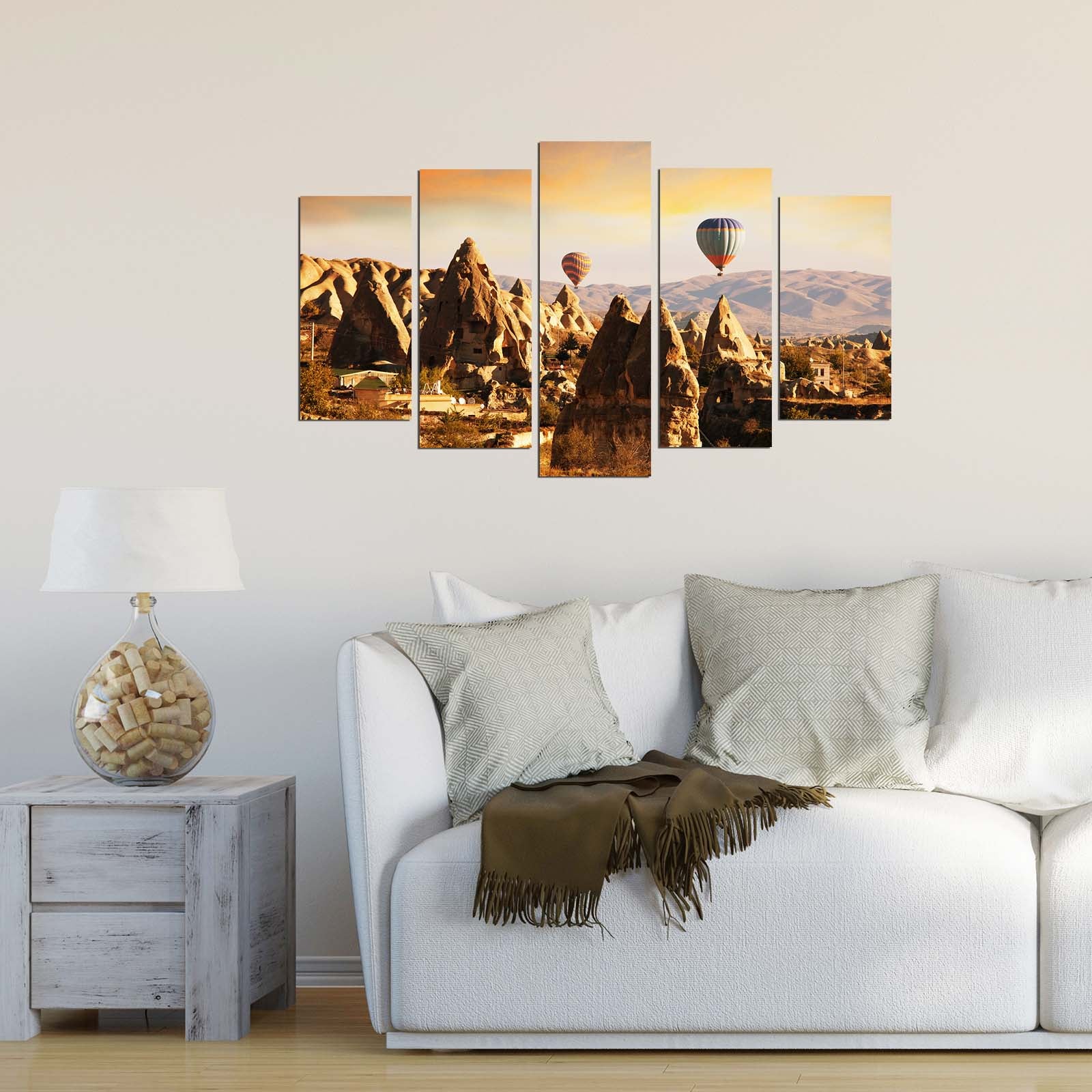 Quadro Decorativo Multicolor em MDF – Conjunto de 5 Peças (110 x 60 cm, 3 mm) 5KPDMDF-2