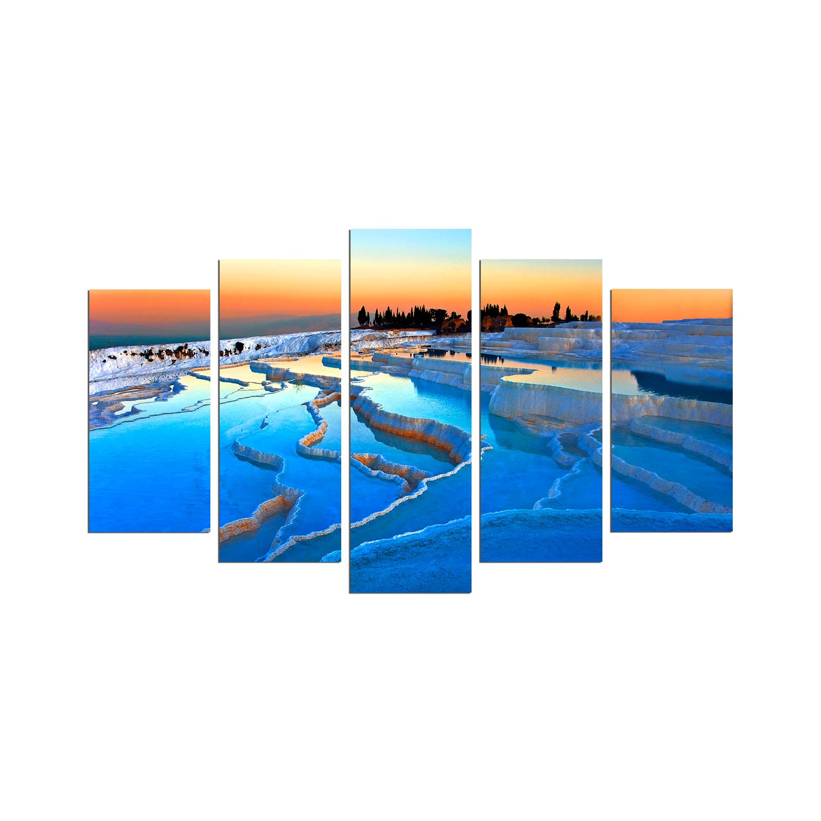 Conjunto de Quadros Decorativos em MDF Multicolor (5 Peças) 110x60 cm, 3 mm