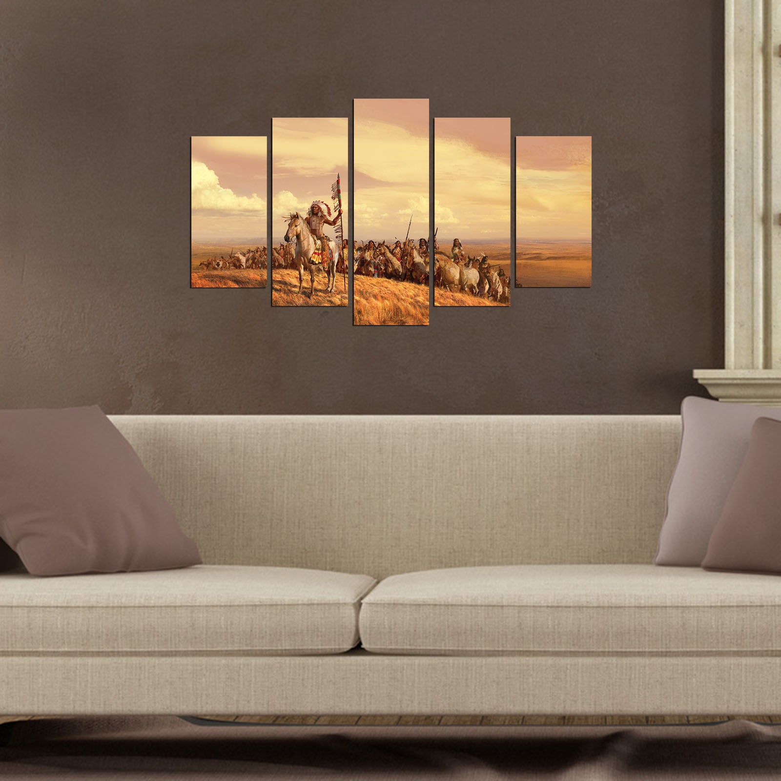 Quadro Decorativo Multicolor em MDF (5 Peças) 110x60 cm – 5NTVMDF-2