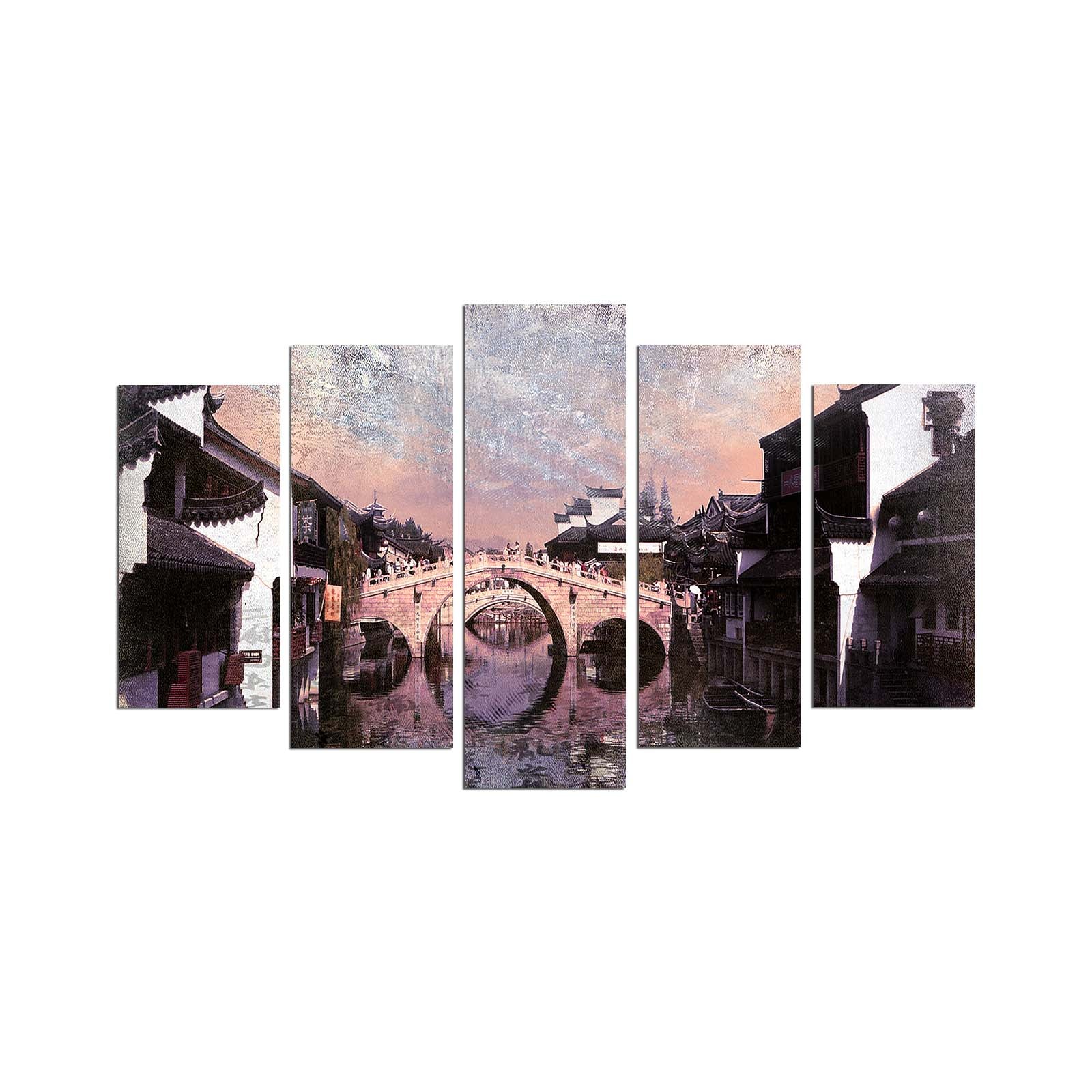 Quadro Decorativo em MDF Multicolor 3 mm (5 Peças) 110x60 cm – 5PMX-003