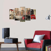 Quadro Decorativo em MDF Multicolor (Conjunto de 5 Peças) – 110 x 60 cm | 5PMX-005