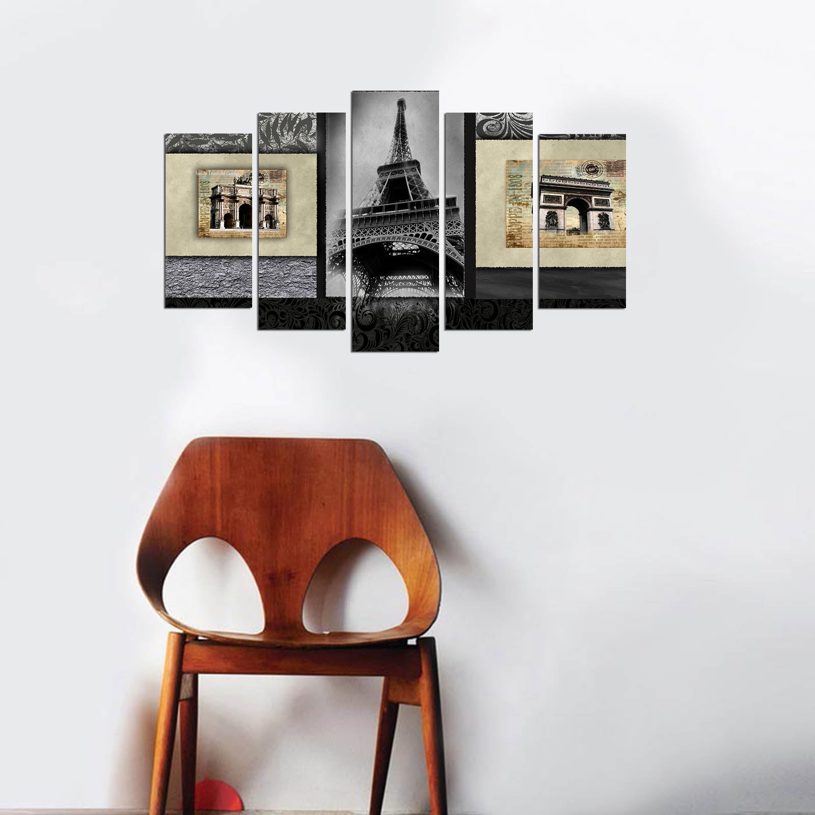 Quadro Decorativo em MDF (5 Peças) Multicolorido, 110 x 60 cm – 5PMX-008