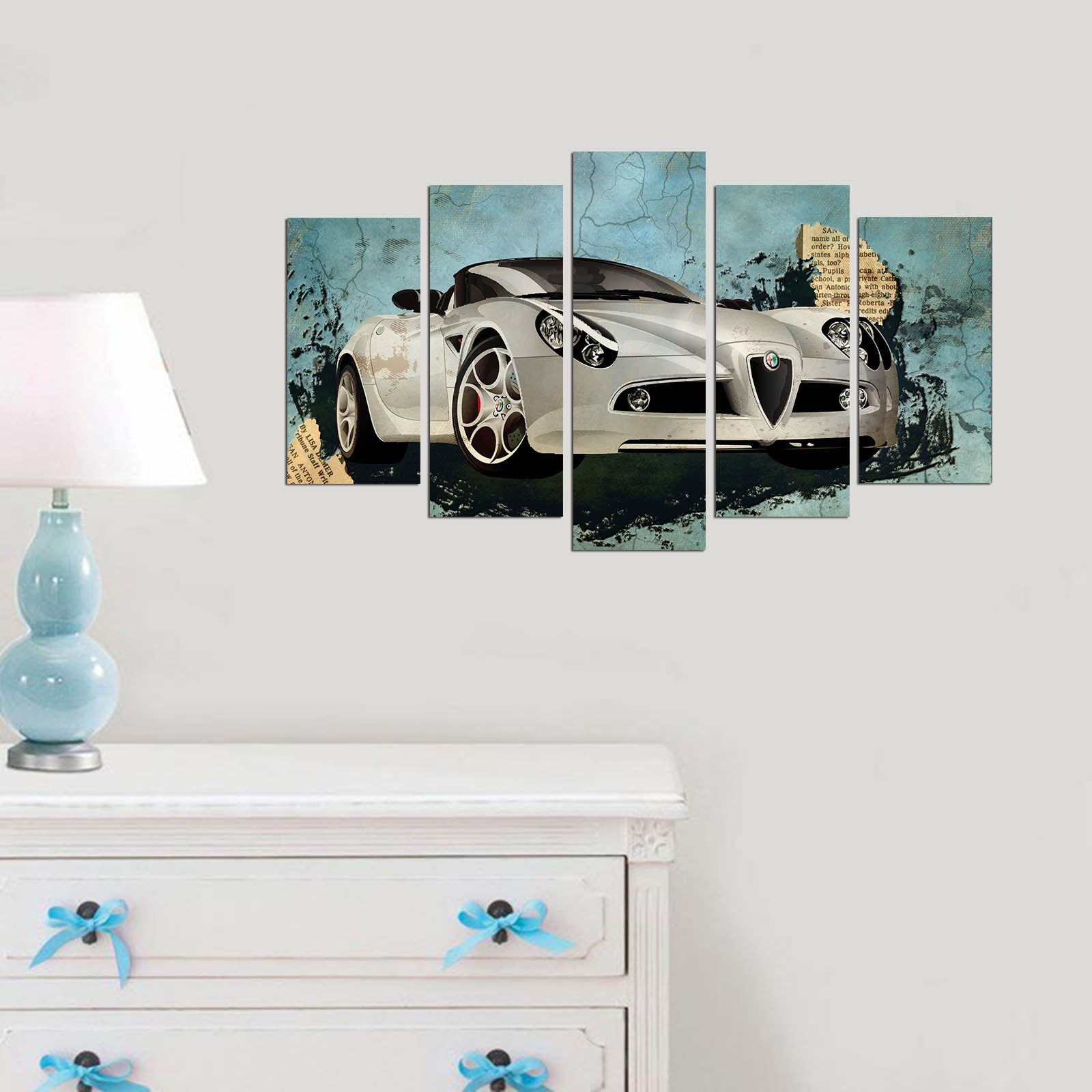 Quadro Decorativo em MDF Multicolor (5 Peças) 110x60 cm – 3 mm | 5PMX-009