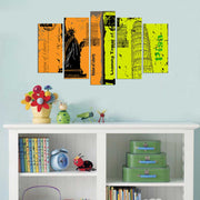 Conjunto de Quadros Decorativos em MDF (5 Peças) Multicolor – 110 x 60 cm | 5PMX-011