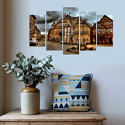 Quadro Decorativo Multicolor em MDF (5 Peças), 110x60 cm, Espessura 3 mm – Modelo 5PMX-014